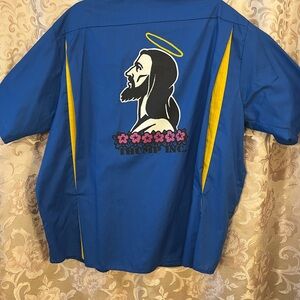Vintage Jesus Bowling Shirt